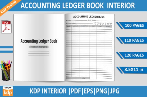 Download Accounting Ledger Book| KDP Interior - Accounting Collection