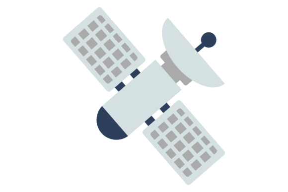 Download Planet Satellite Icon. Color Space Craft - Space Collection