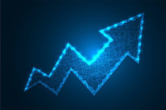 Download Business Growth Graph Low Poly Design - Growth Collection