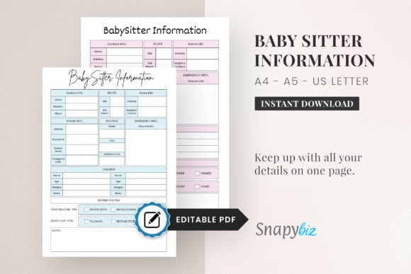 Download Babby Sitter Information - Information Collection