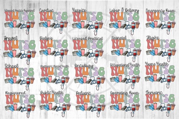 Download Nurse Career Sublimation Bundle, Nurse P - Career Collection