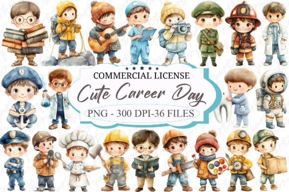 Download Watercolor Career Day Clipart - Career Collection