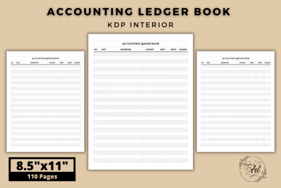 Download Accounting Ledger Book KDP Interior - Accounting Collection